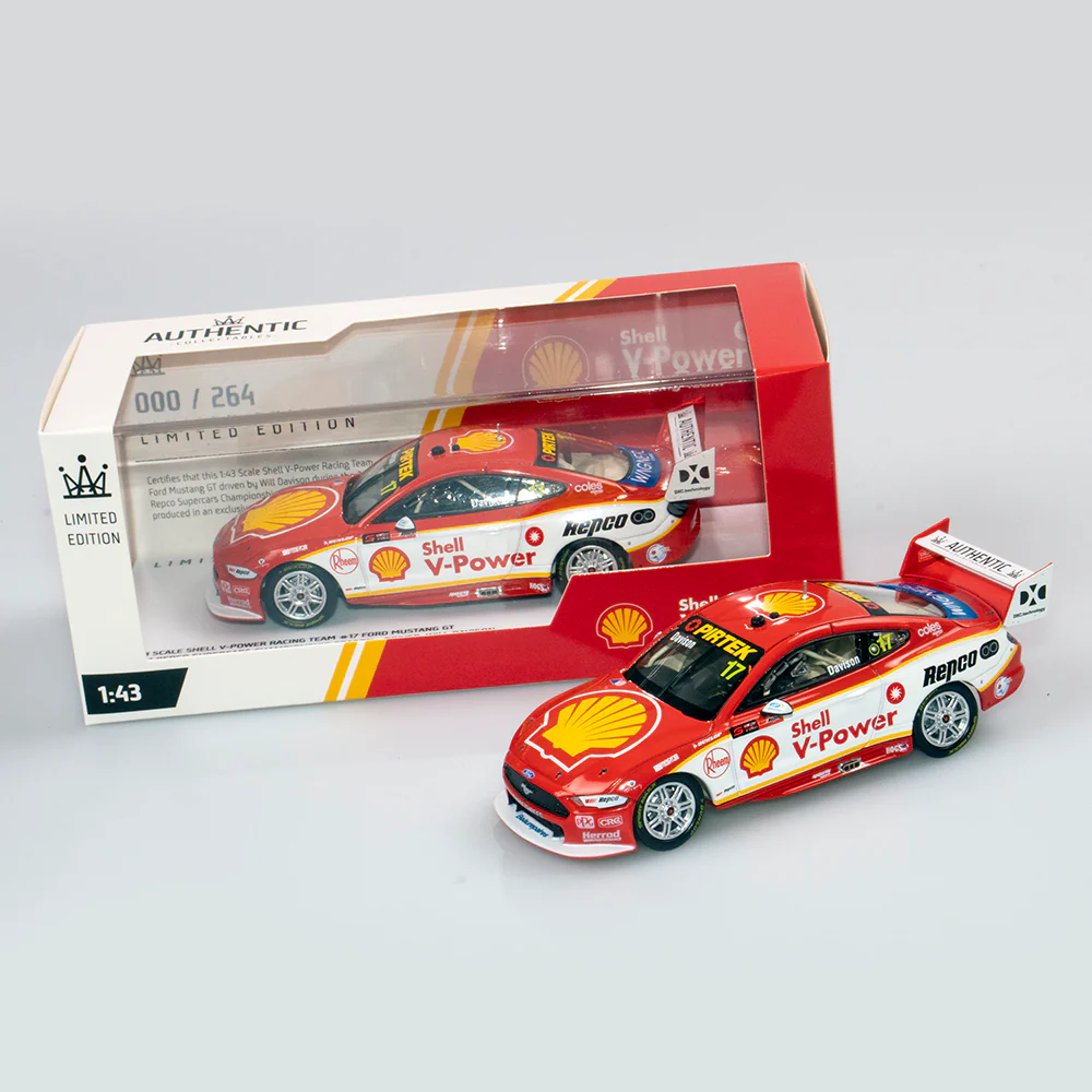 AUTHENTIC 1/43 SHELL V-POWER#17 FORD MUSTANG GT '21 REPCO SUPERCARS CHAMPIONSHIP SEASON