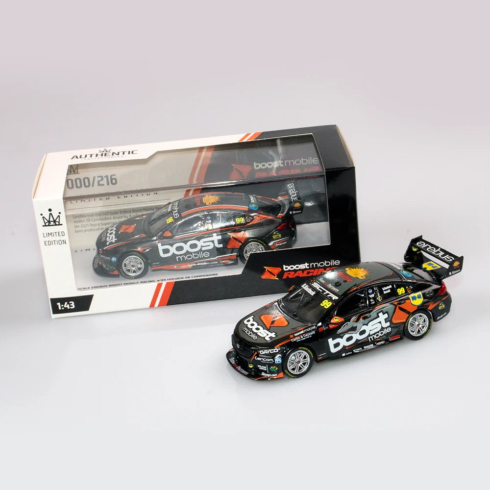 1:43 EREBUS BOOST MOBILE RACING #99 HOLDEN ZB COMMODORE - 2021 REPCO BATHURST 1000 3RD PLACE