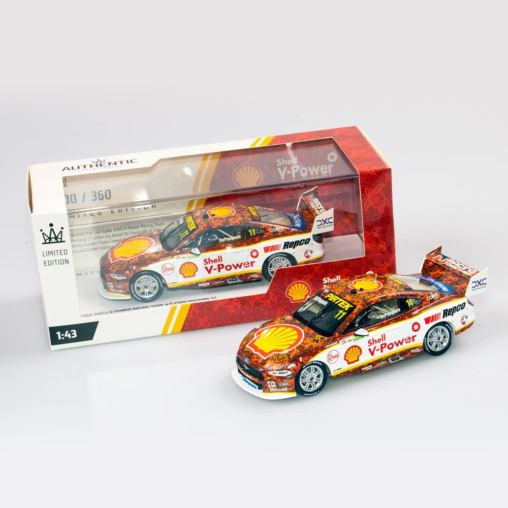 Authentic 1/43 Shell V-power Racing Team #11 Ford Mustang Gt - 2021 Merlin Darwin