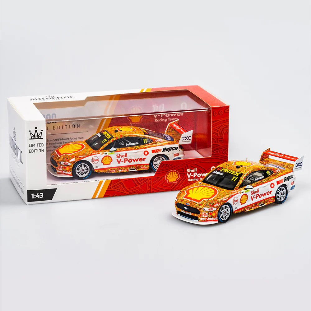 Authentic 1:43 Shell V-power Racing Team #11 Ford Mustang Gt 2022 Darwin Triple Crown Indigenous Round