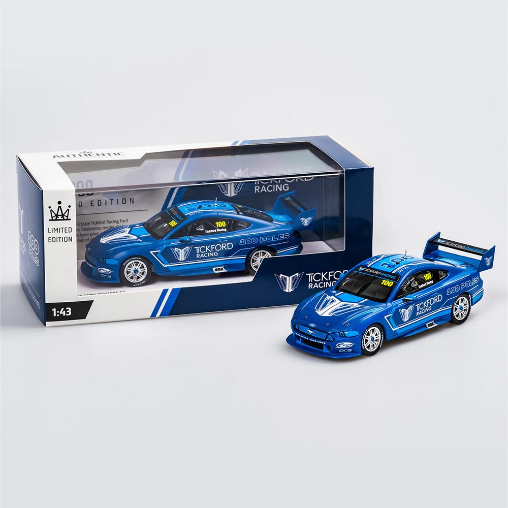 AUTHENTIC 1/43 FORD MUSTANG GT - TICKFORD RACING 100 POLES CELEBRATION LIVERY