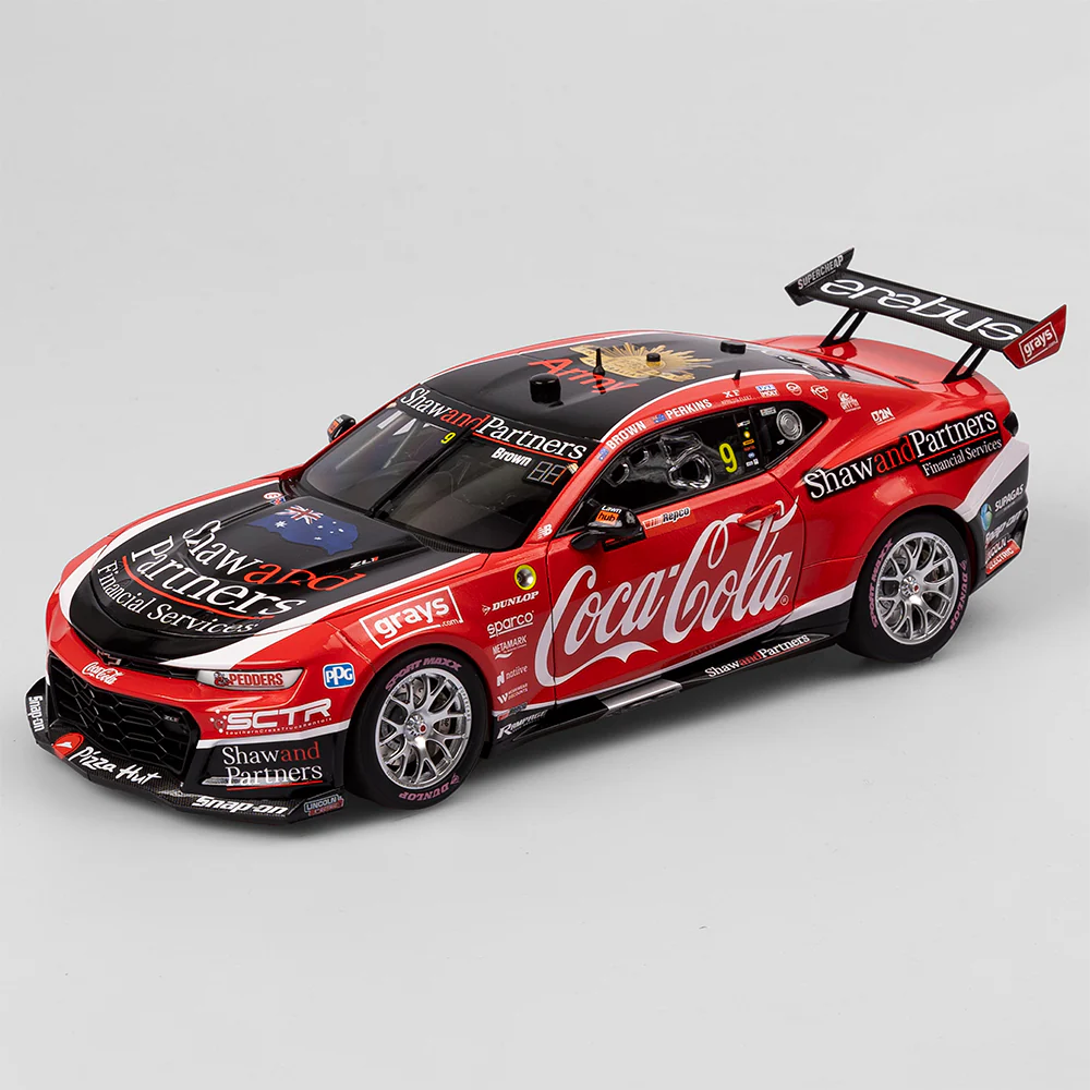 AUTHENTIC 1/18 COCA-COLA RACING BY EREBUS #9 CHEVROLET CAMARO ZL1 - 2023 BATHURST 1000