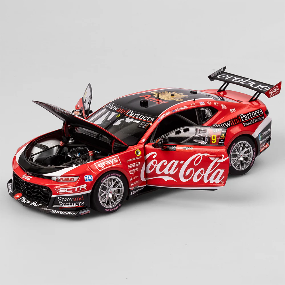 AUTHENTIC 1/18 COCA-COLA RACING BY EREBUS #9 CHEVROLET CAMARO ZL1 - 2023 BATHURST 1000