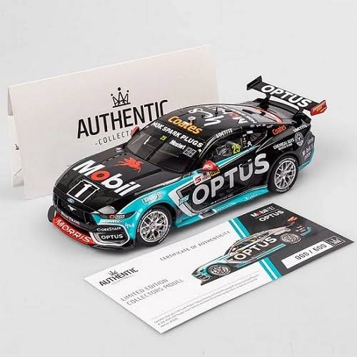 Authntic 1:18 Mobil 1 Optus Racing #25 Ford Mustang Gt - 2025 Itm Taupo Super 440 Race 9 Winner