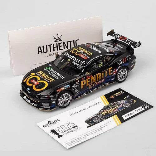 Authentic 1/18 Penrite Racing #100 Ford Mustang Gt - 2025 Repco Bathurst 1000 Winner