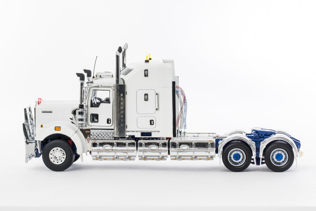 Drake Kenworth C509 Sleeper - White/ Blue Chassis