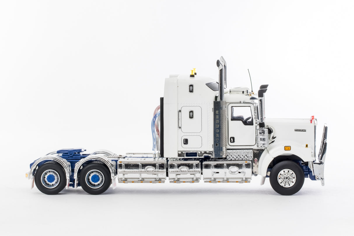 Drake Kenworth C509 Sleeper - White/ Blue Chassis