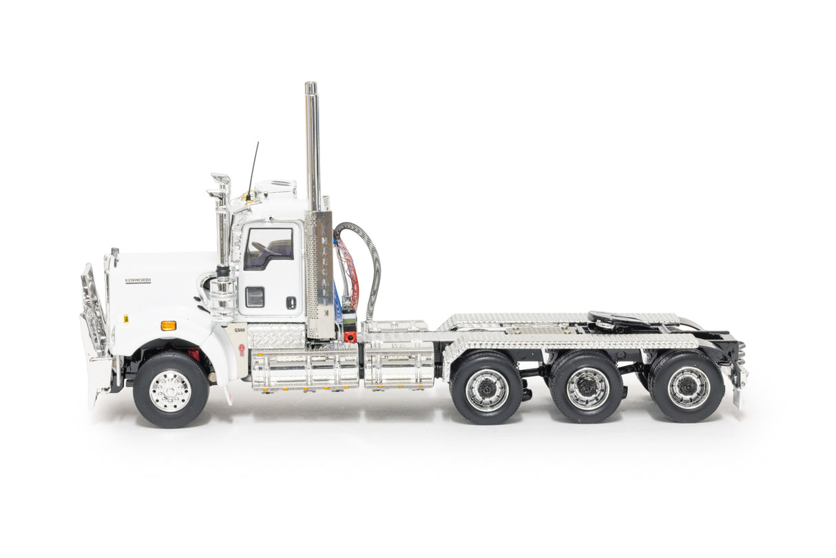 Drake Kenworth C509 Day Cab Tri Drive White/Black