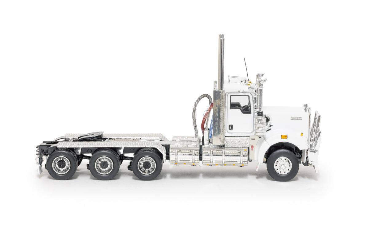 Drake Kenworth C509 Day Cab Tri Drive White/Black