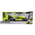 Transporter With Boat 42Cm With Light & Sound Blue/Green