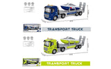 Transporter With Boat 42Cm With Light & Sound Blue/Green
