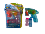 Bubble Gun Light Up with 2pk Solution