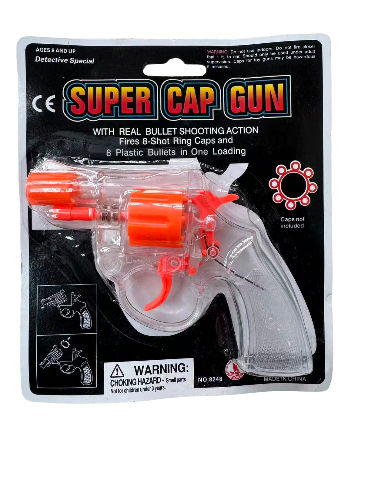 8 Shot Plastic Gun assorted