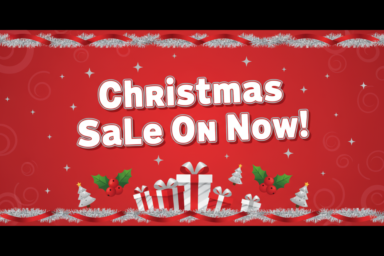 Christmas Sale On Now! no % off 