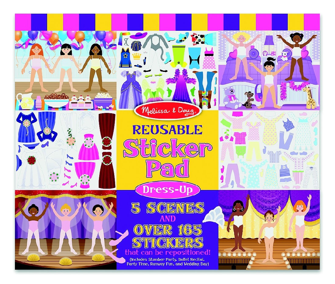 Melissa & Doug Reusable Sticker Pad - Dress-up