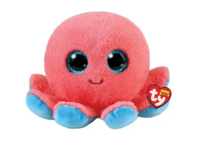 TY Beanie Boos Regular - Sheldon Coral Octopus