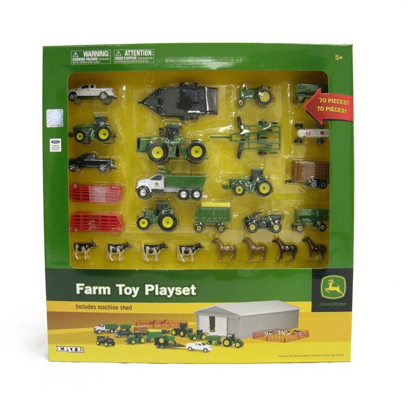 JOHN DEERE FARM TOY PLAYSET 70PC