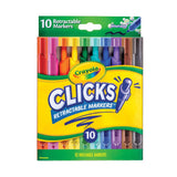 Crayola Clicks Retractable Markers 10 Pk