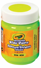 Crayola Paint Neon 2oz Unmellow Yellow