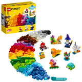LEGO CLASSIC CREATIVE TRANSPARENT BRICKS 11013 AGE: 4+