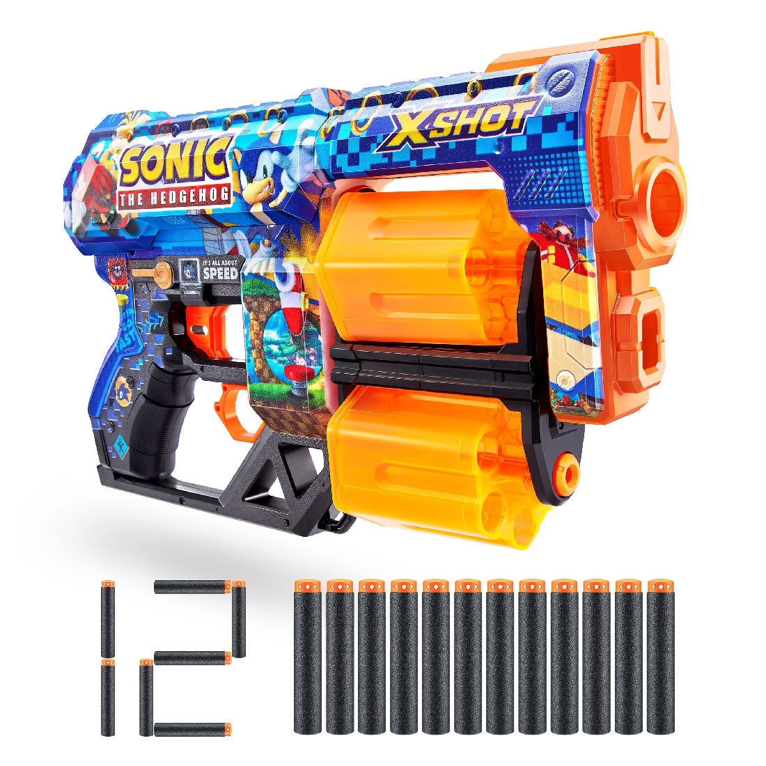 Zuru Xshot Skins - Sonic The Hedgehog