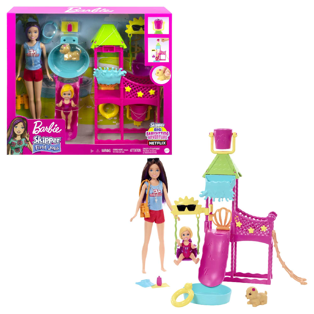 BARBIE SKIPPER FIRST JOBS WATERPARK PLAYSET