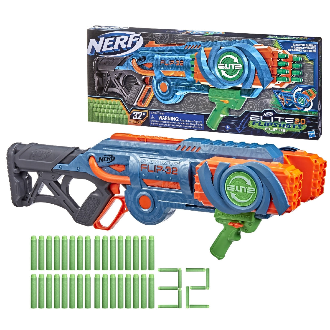 NERF ELITE 2.0 FLIP SHOT 32