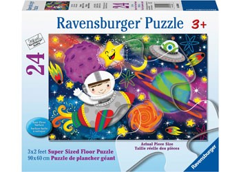 RAVENSBURGER SPACE ROCKET SUPER SIZED FLOOR PUZZLE 24PC