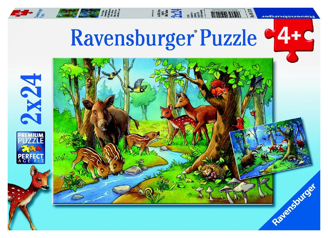 RBURG - CUTE FOREST ANIMALS PUZZLE 2X24PC