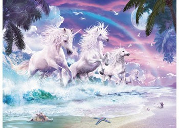 RAVENSBURGER- UNICORNS ON THE BEACH 150PC