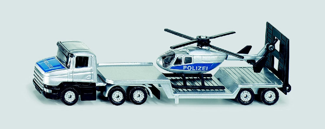 SIKU - LOW LOADER WITH HELICOPTER