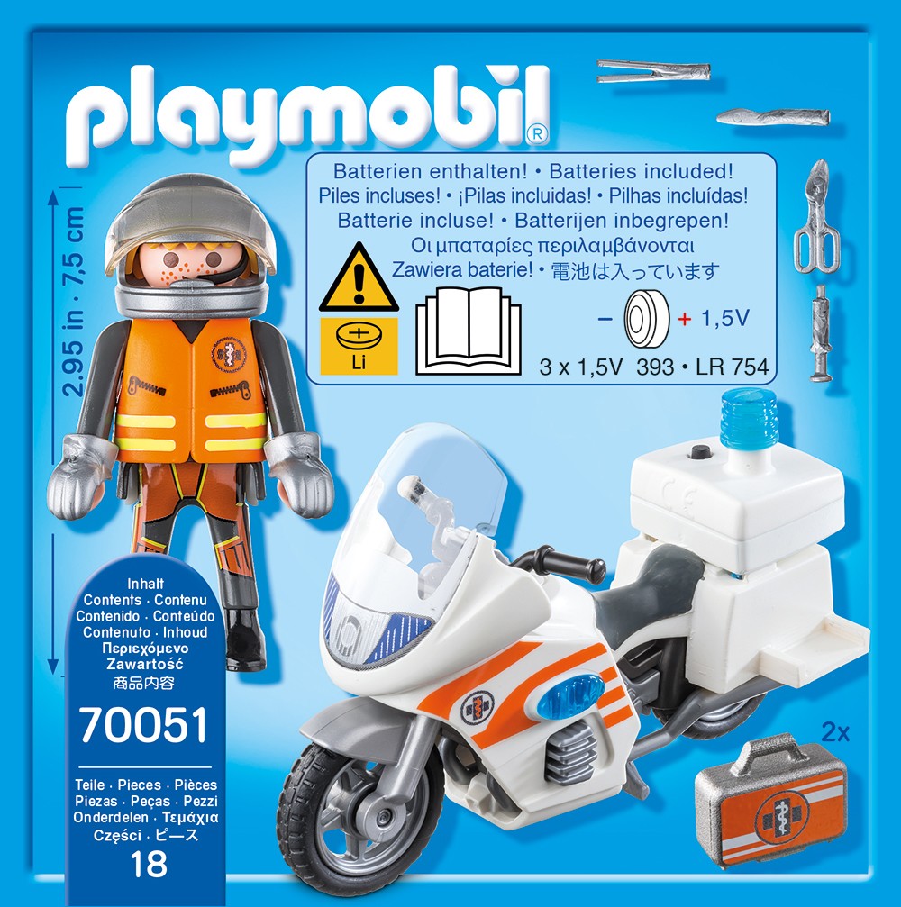 PLAYMOBIL - EMERGENCY MOTORBIKE