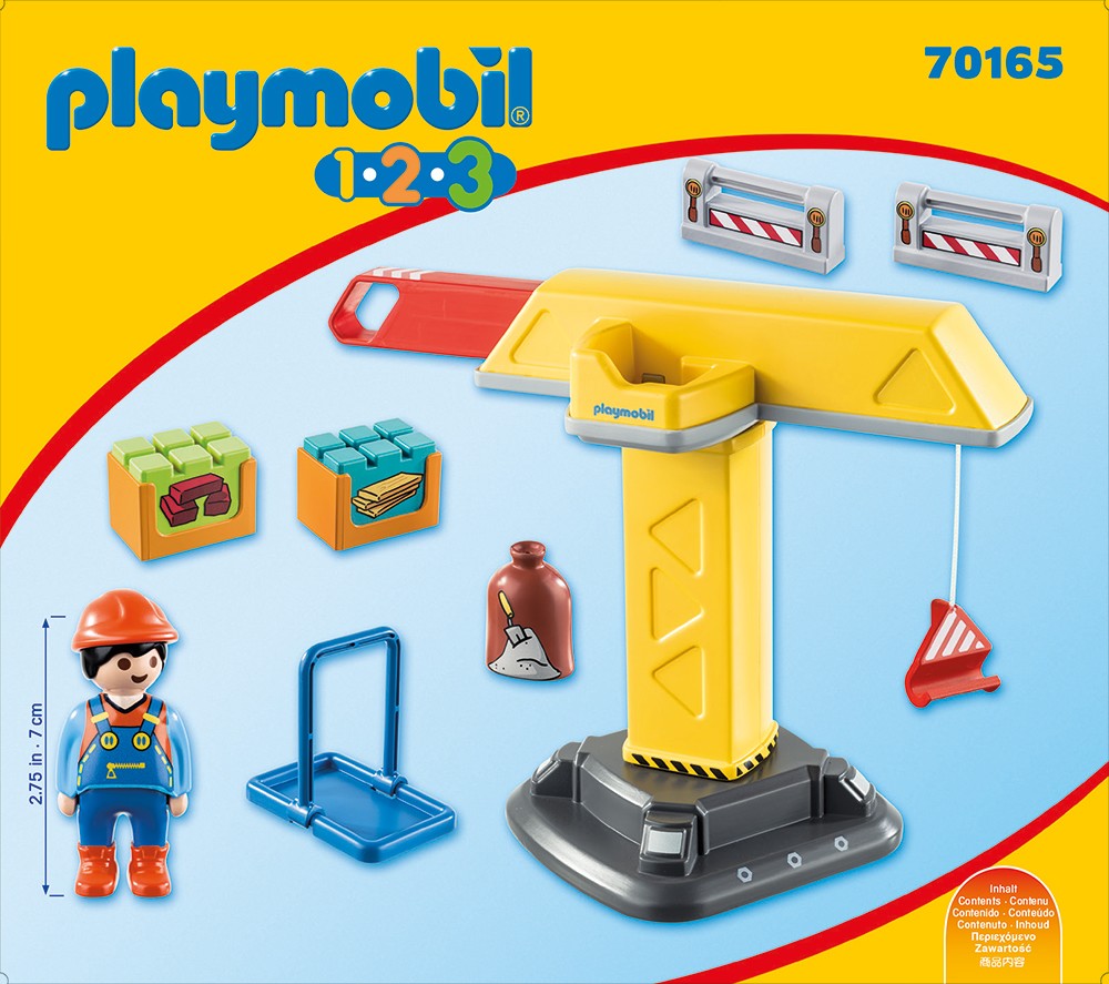 PLAYMOBIL - 1.2.3 CONSTRUCTION CRANE