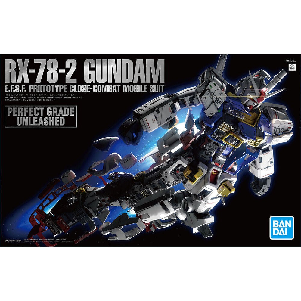 Bandai 1/60 Pg Unleashed Rx-78-2 Gundam
