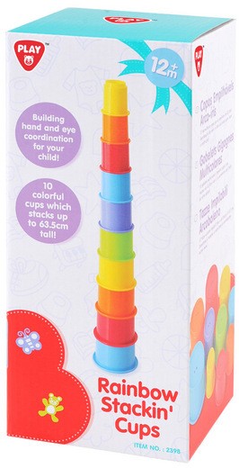 Playgo Rainbow Stackin' Cups