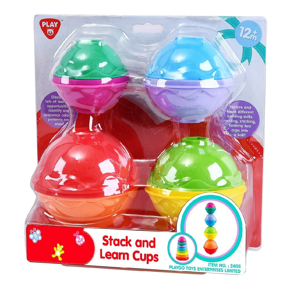PLAYGO TOYS ENT. LTD. STACK & LEARN CUPS