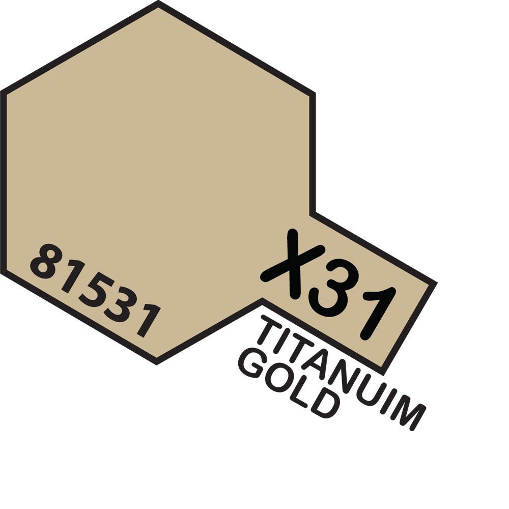 TAMIYA X-31 TITANIUM GOLD ACRYLIC