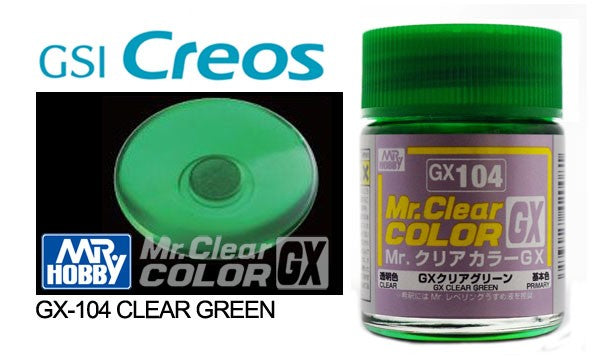 MR CLEAR COLOR GX CLEAR GREEN