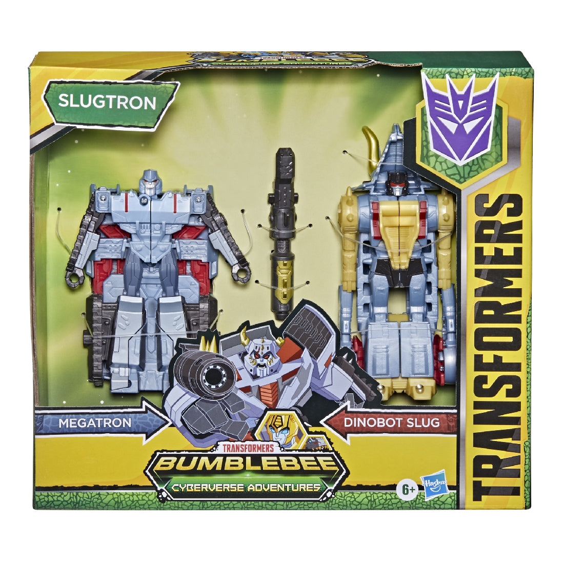 TRANSFORMERS CYBERVERSE ADVENTURES ROLL AND COMBINE - MEGATRON & DINOBOT SLUG