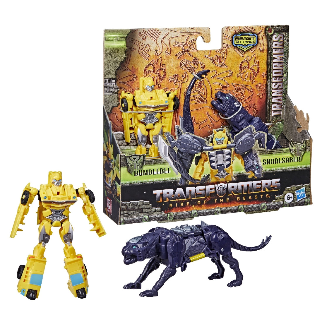 Transformers Rise Of The Beasts Beast Combiner 2pk - Bumblebee And Snarlsaber