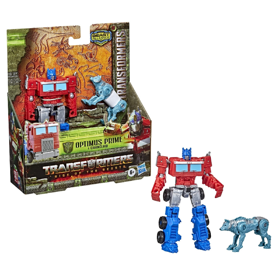 Transformers Rise Of The Beasts - Beast Weaponiser 2pk - Optimus Prime And Chainclaw