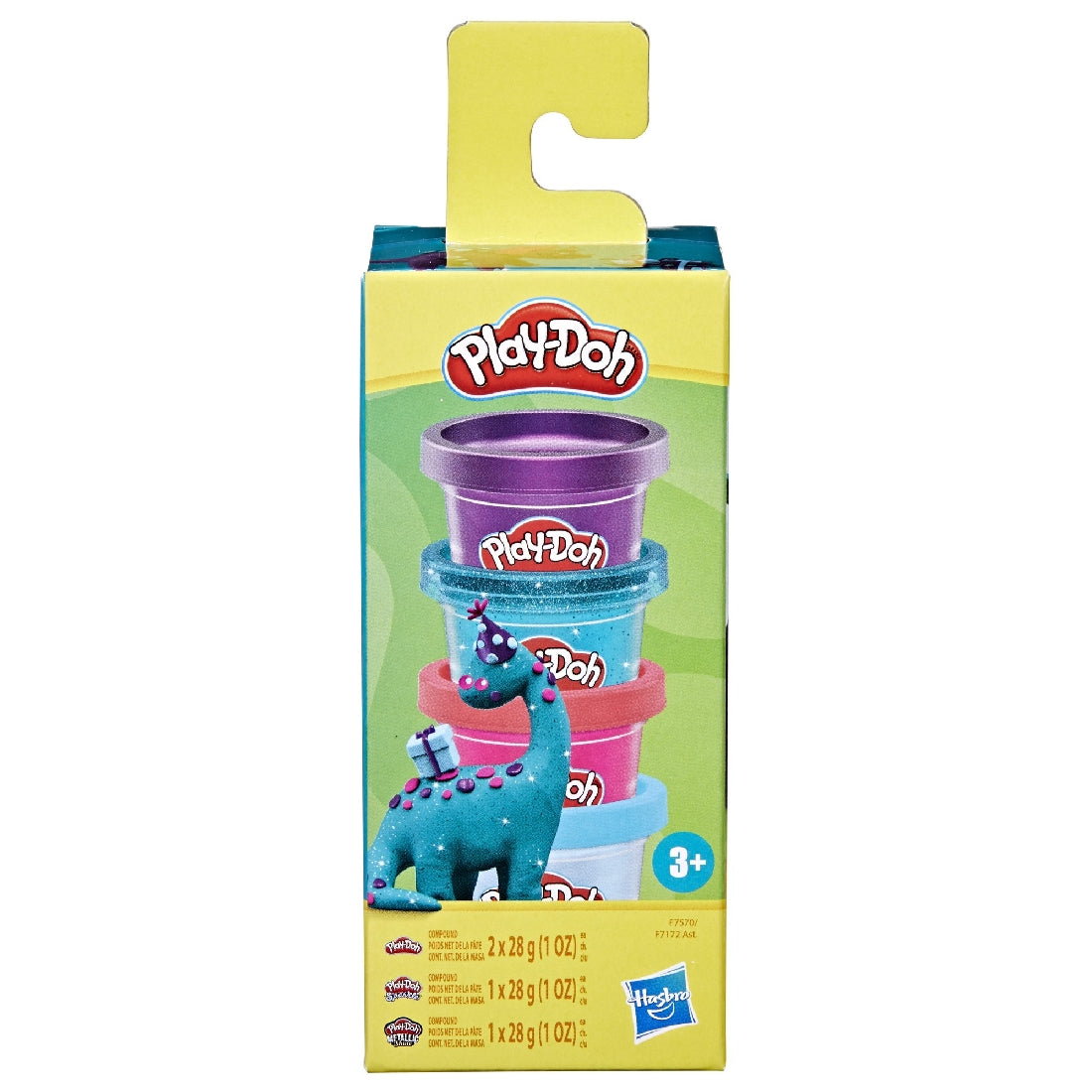 PLAY DOH SPARKLE MINI COLOR PACK AST - DINO