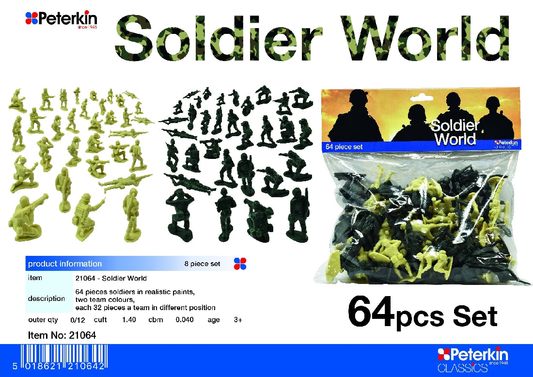Peterkin Soldier World 64 Pieces