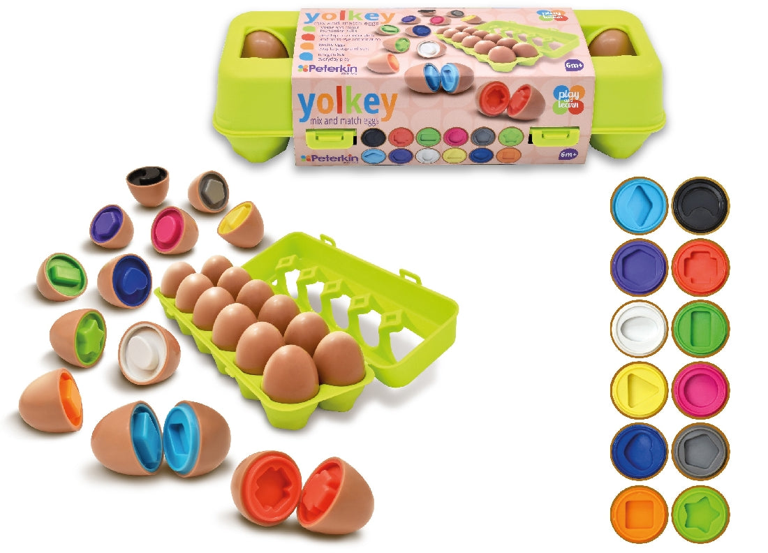 PLAYGO TOY YOLKEY MIX AND MATCH EGGS