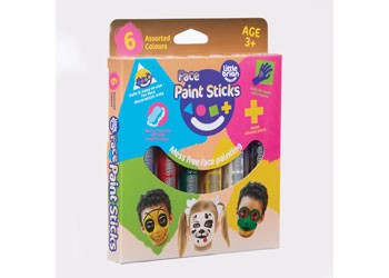 Little Brian Face Paint Sticks Classic 6pk