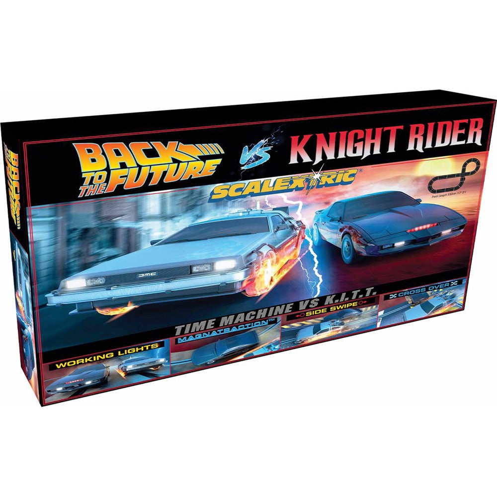 SCALEXTRIC BACK TO THE FUTURE VS KNIGHT RIDER