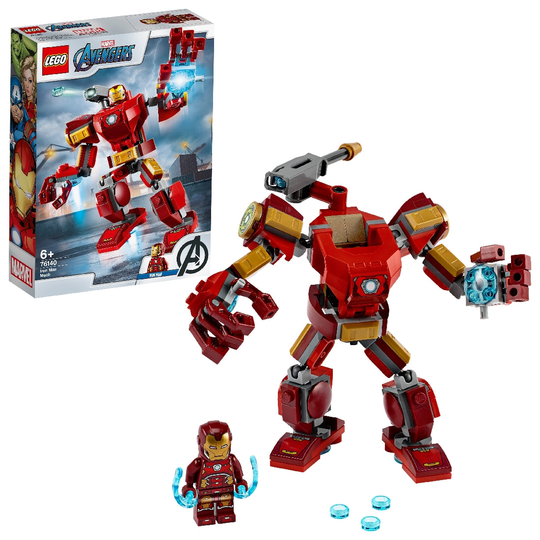 LEGO MARVEL SUPER HEROES IRON MAN MECH 76140 AGE: 6+