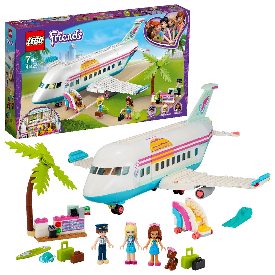 LEGO FRIENDS HEARTLAKE CITY AIRPLANE 41429 AGE: 7+