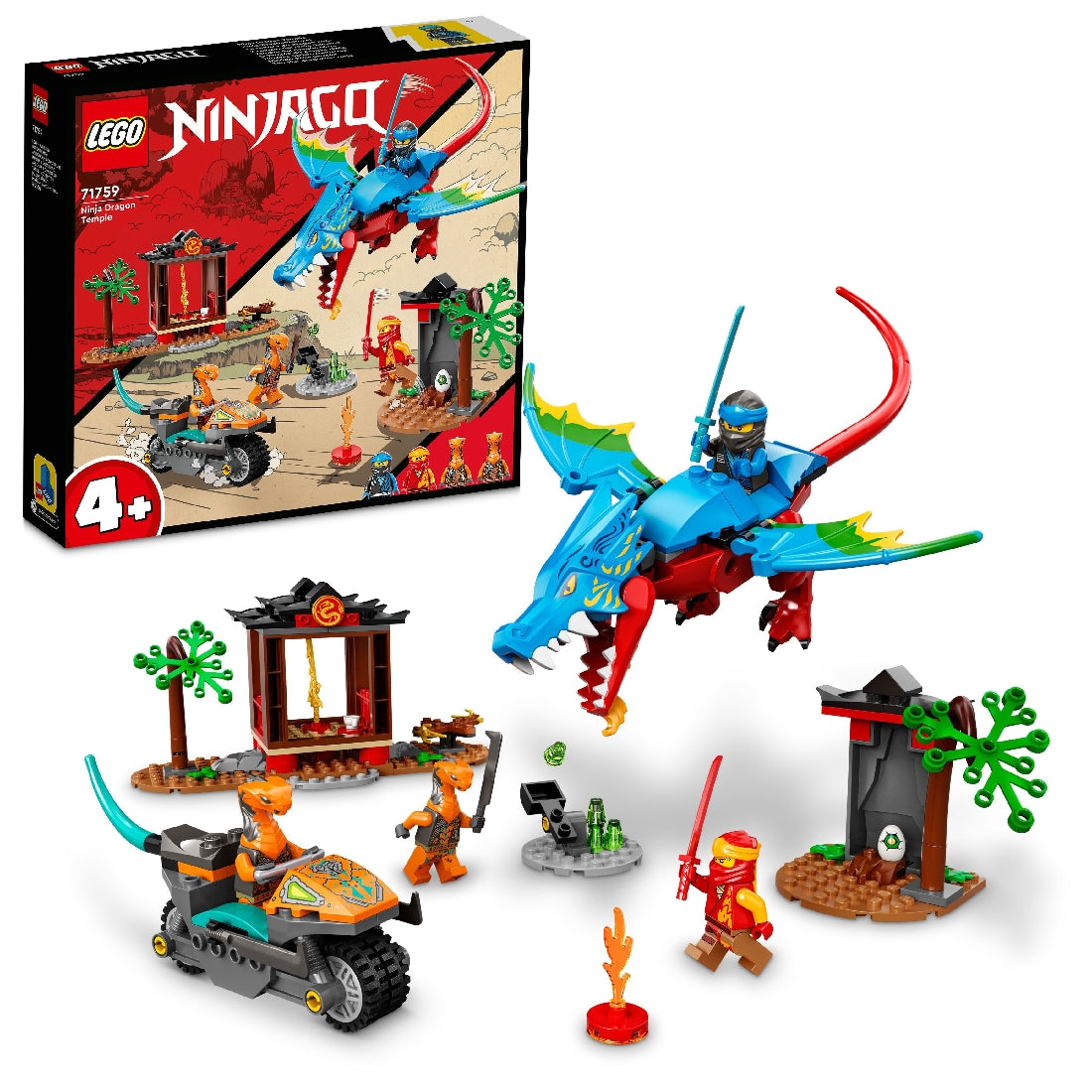 LEGO NINJAGO NINJA DRAGON TEMPLE 71759 AGE: 4+