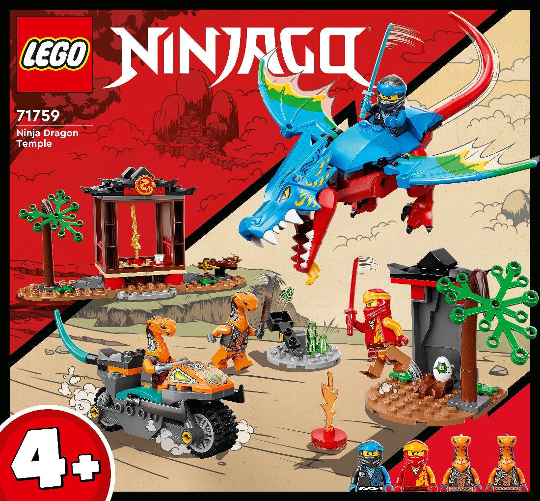 LEGO NINJAGO NINJA DRAGON TEMPLE 71759 AGE: 4+